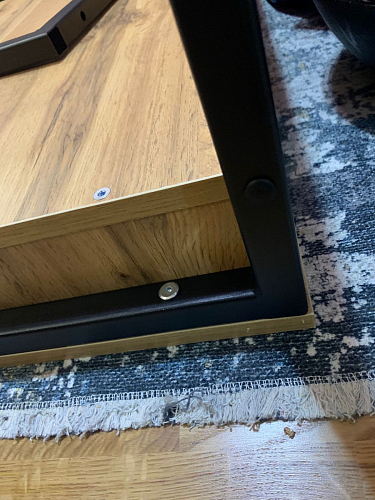 Письменный стол Леон Лофт черный матовый / дуб вотан фото покупателя 37