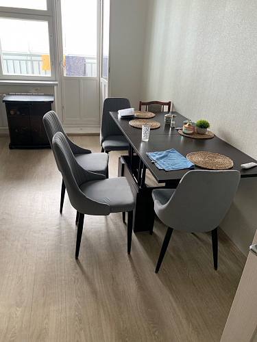 Стул на металлокаркасе Kora green / black фото покупателя 10