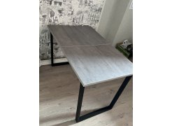 Стол Лота Лофт 140 25 мм черный матовый / бетон фото покупателя 946