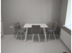 Стул на металлокаркасе Чилли светло-серый / черный фото покупателя 78