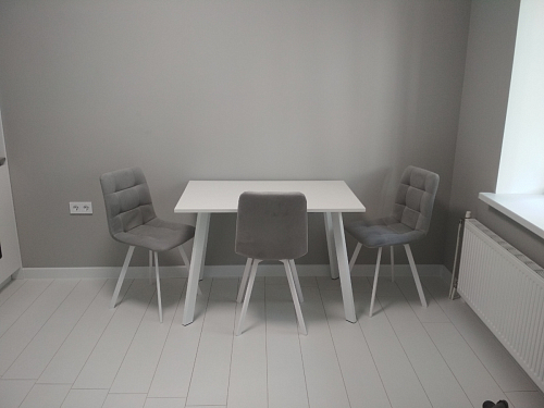 Стул на металлокаркасе Чилли К черный / зеленый фото покупателя 78