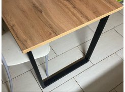 Деревянный стол Лота Лофт 120(160)х75 черный матовый / бетон светлый фото покупателя 383