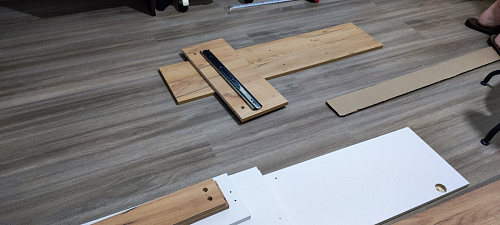 Письменный стол Лайт 03.243 дуб золотой (craft) / белый премиум фото покупателя 254