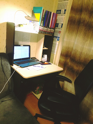 Компьютерный стол Грета-1 ясень шимо / дуб сонома фото покупателя 25