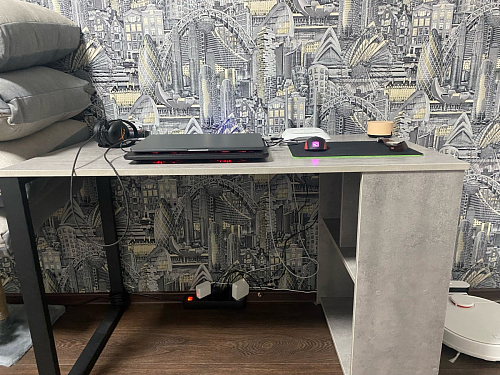 Письменный стол Битти Лофт 116х60х75 креатель / черный матовый фото покупателя 163