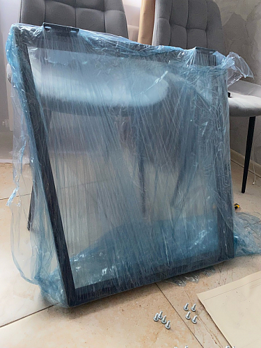 Стол Лота Лофт 120 32 мм бетон / черный матовый фото покупателя 187