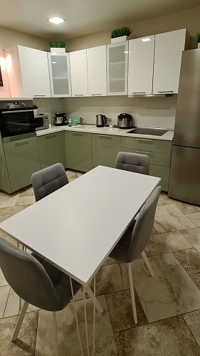 Стул на металлокаркасе Чилли К светло-серый велюр / черный каркас фото покупателя 795