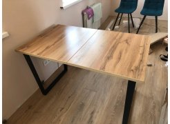 Стол Лота Лофт 140 25 мм черный матовый / бетон фото покупателя 424