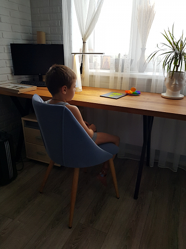 Стул на металлокаркасе Morgan dark gray фото покупателя 8