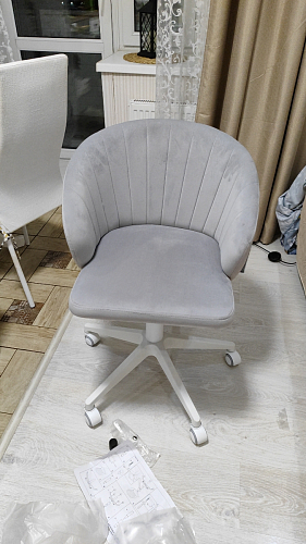 Компьютерное кресло Пард confetti silver серый / черный фото покупателя 114