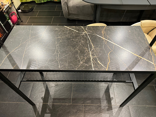 Барный стол Нари 120х50х171 делано / черный матовый фото покупателя 26