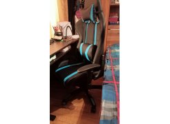 Компьютерное кресло Blok light blue / black фото покупателя 1