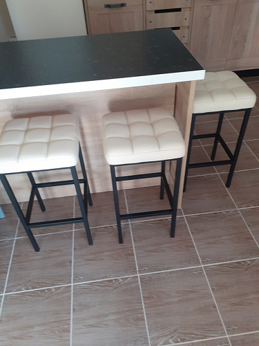 Барный стул Лофт катания минт / белый матовый фото покупателя 291