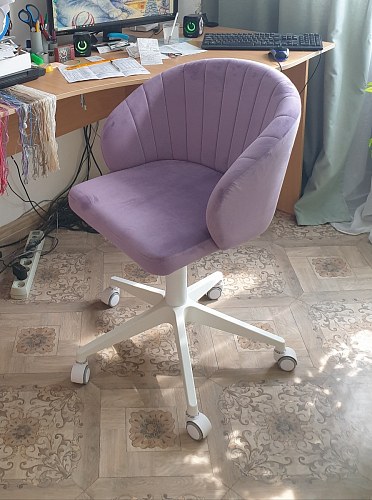 Компьютерное кресло Пард confetti silver серый / черный фото покупателя 129