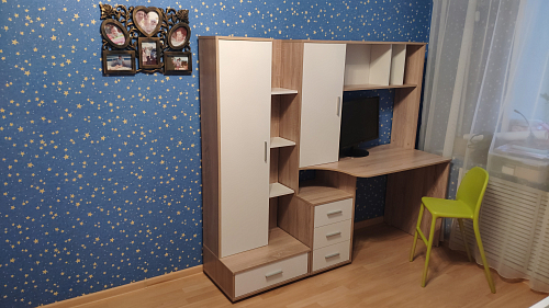 Письменный стол КСТ-16 левый венге / беленый дуб фото покупателя 125