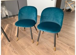 Стул на металлокаркасе Gabi blue / black фото покупателя 35