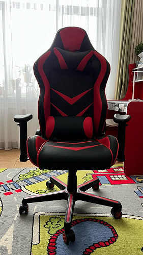 Компьютерное кресло Racer черный / красный / бежевый фото покупателя 130