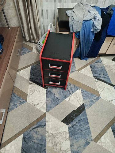 Тумба Ханна черная / красная  - Уцененный экземпляр фото покупателя 110