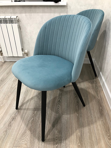 Стул на металлокаркасе Gabi gray / black фото покупателя 474