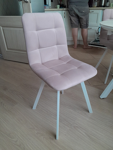 Стул на металлокаркасе Чилли К кирпичный / черный фото покупателя 566