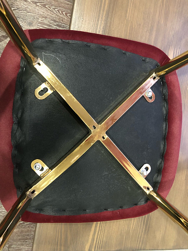 Стул на металлокаркасе Dabl 01 champagne / gold фото покупателя 136