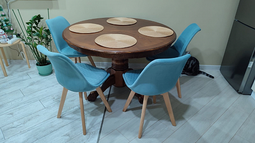 Деревянный стул Bonuss light gray / wood фото покупателя 60