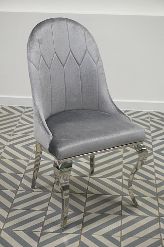 Стул на металлокаркасе Gustav black / chrome из шоурума 2