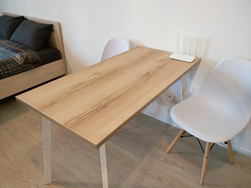 Стол Тринити Лофт 120 25 мм черный матовый / юта фото покупателя 183