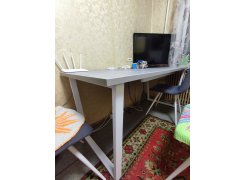 Стол Лота Лофт 140 25 мм черный матовый / бетон фото покупателя 721