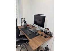 Компьютерный стол Маркос 140х80 светло-серый / черный фото покупателя 38