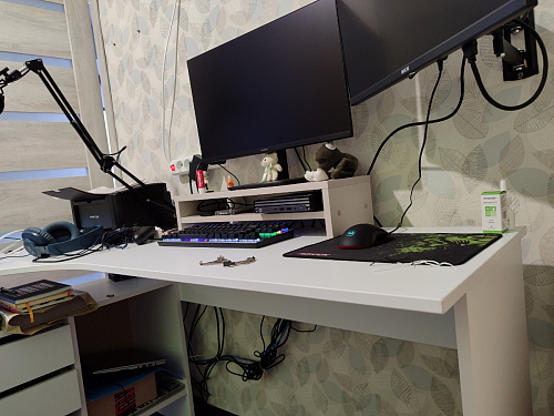 Письменный стол СПм-25 левый дуб сонома фото покупателя 80