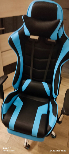 Компьютерное кресло Kano 1 light blue / black фото покупателя 48