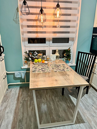 Стол Лота Лофт 120 25 мм сабия / белый матовый фото покупателя 894