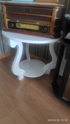 Журнальный столик Грация М Лайт белый фото покупателя 1