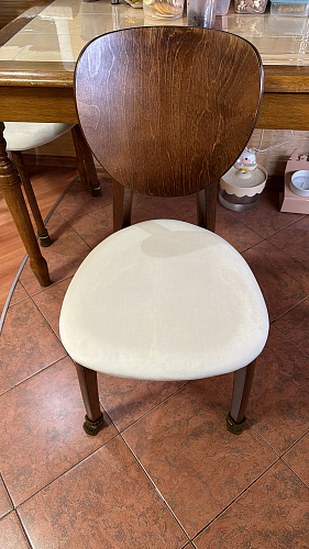 Деревянный стул Diamante ivory white фото покупателя 2