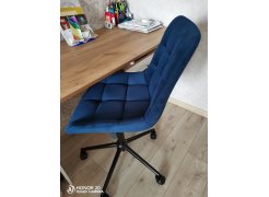 Компьютерное кресло Честер темно-серый / золото - Уцененный экземпляр фото покупателя 3