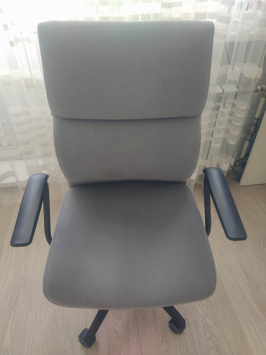 Компьютерное кресло Benefit/Бенефит флок серый 29 фото покупателя 63