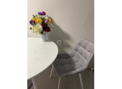 Стул на металлокаркасе Челси белый / латте фото покупателя 198