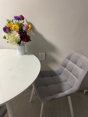 Стул на металлокаркасе Челси велюр коричневый / черный каркас фото покупателя 198