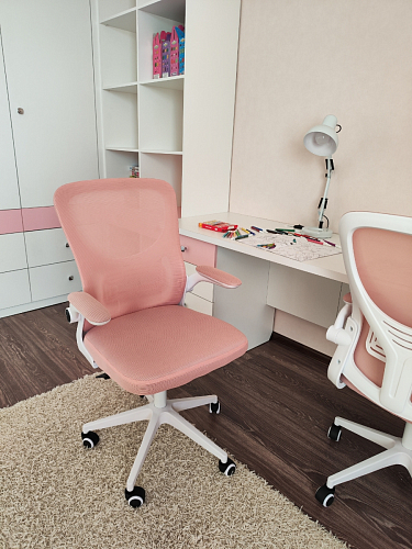Компьютерное кресло Konfi pink / white фото покупателя 133