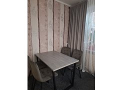 Деревянный стол Лота Лофт 120(160)х75 черный матовый / бетон светлый фото покупателя 482