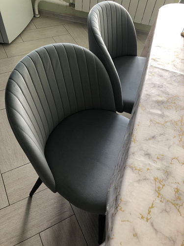 Стул на металлокаркасе Gabi 1 beige / black фото покупателя 241