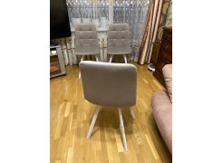 Стул на металлокаркасе Чилли синяя ткань / белый фото покупателя 610