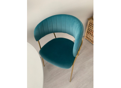 Стул на металлокаркасе Kamelia темно-серый / золотой фото покупателя 6