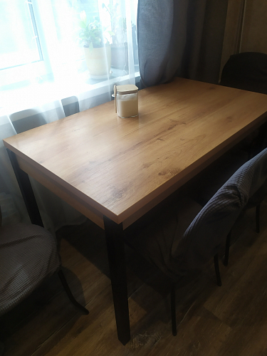 Стол Оригон сонома / черный матовый фото покупателя 13