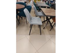 Стул на металлокаркасе Баодин К крутящийся фиолетовый teddy 944 / черный из шоурума 2