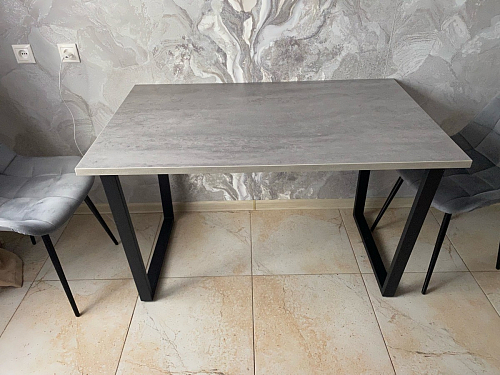 Деревянный стол Лота Лофт 120х75 белый матовый / дуб крафт золотой фото покупателя 331