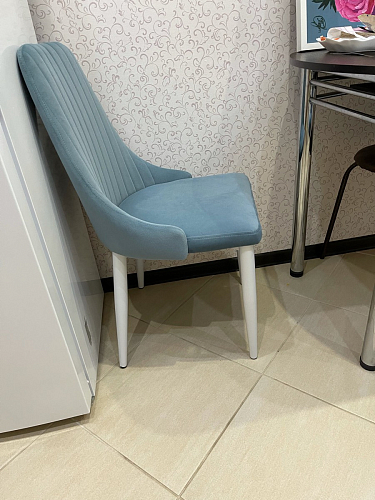 Стул на металлокаркасе Kora green / black фото покупателя 55