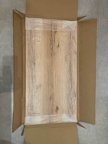 Стол Тринити Лофт 120 32 мм бетон / черный матовый фото покупателя 156