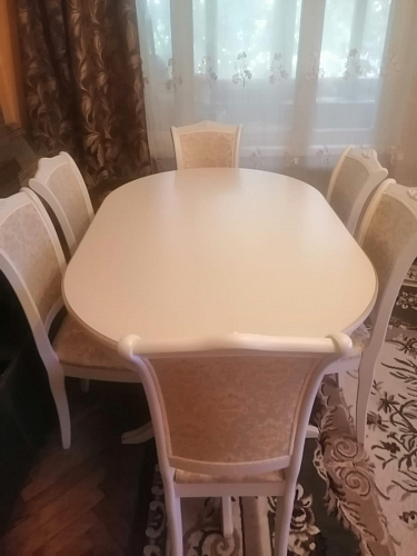 Стол Дейвер 200(260)х100 молочный фото покупателя 1